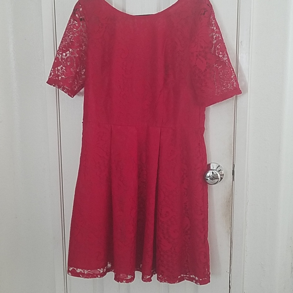 💃SALE💃Red lace fit and flair